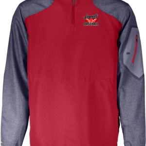 Legends Baseball Phoenix Rising Raiders Pull Over long Sleeve Xt Dry