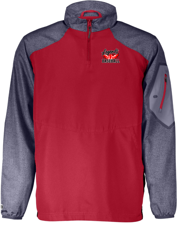 Legends Baseball Phoenix Rising Raiders Pull Over long Sleeve Xt Dry