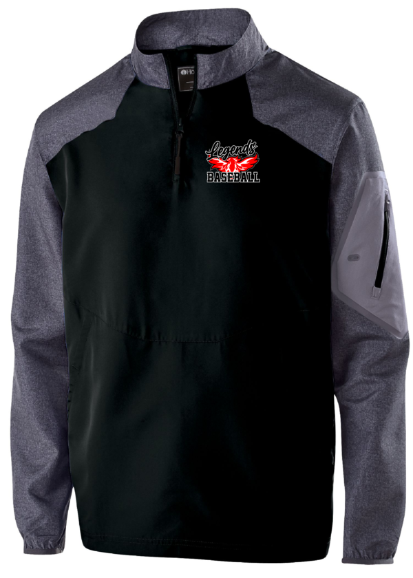 Legends Baseball Phoenix Rising Raiders Pull Over long Sleeve Xt Dry - Image 2