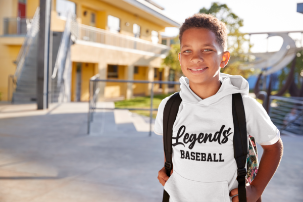 Short Sleeve Hoodie Legends Baseball - Image 3