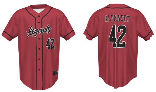 Legends Baseball Replica Jersey