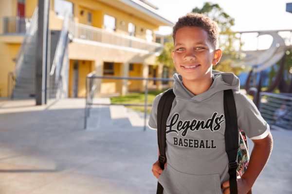 Short Sleeve Hoodie Legends Baseball - Image 4