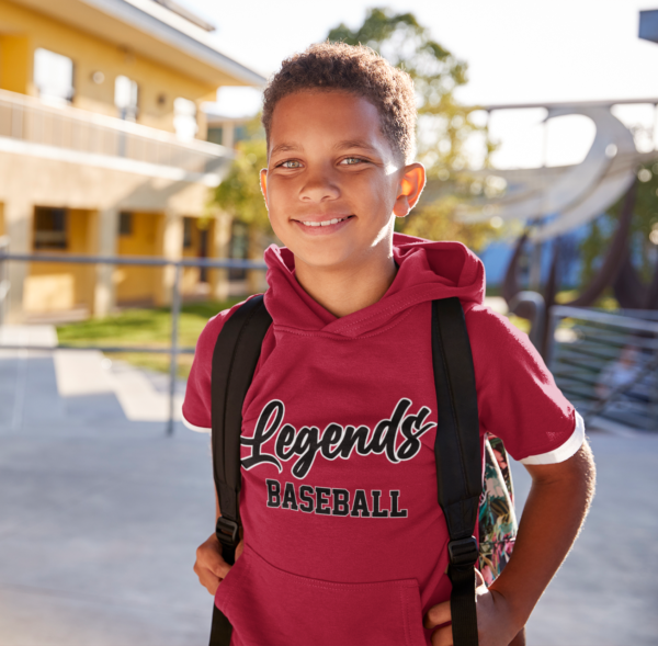 Legends Baseball Short Sleeve Hoodie