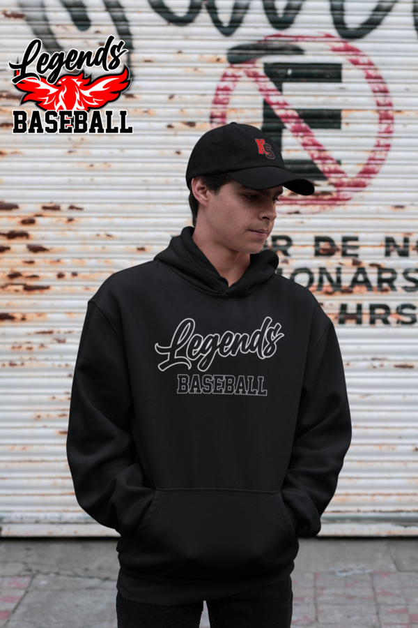 Long Sleeve Hoodie Legends Baseball  50/50 - Image 4
