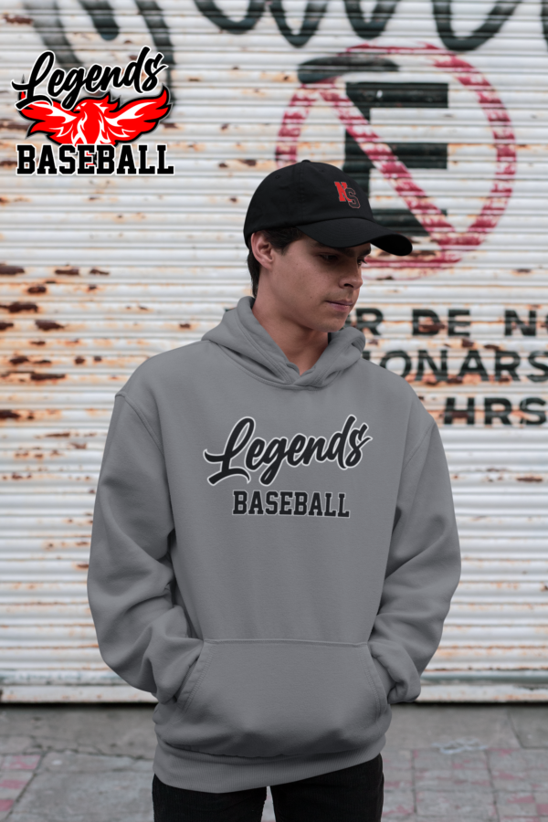 Long Sleeve Hoodie Legends Baseball  50/50 - Image 2