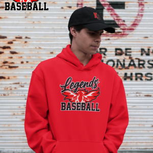 Long Sleeve Hoodie Legends Baseball Phoenix Rising  50/50