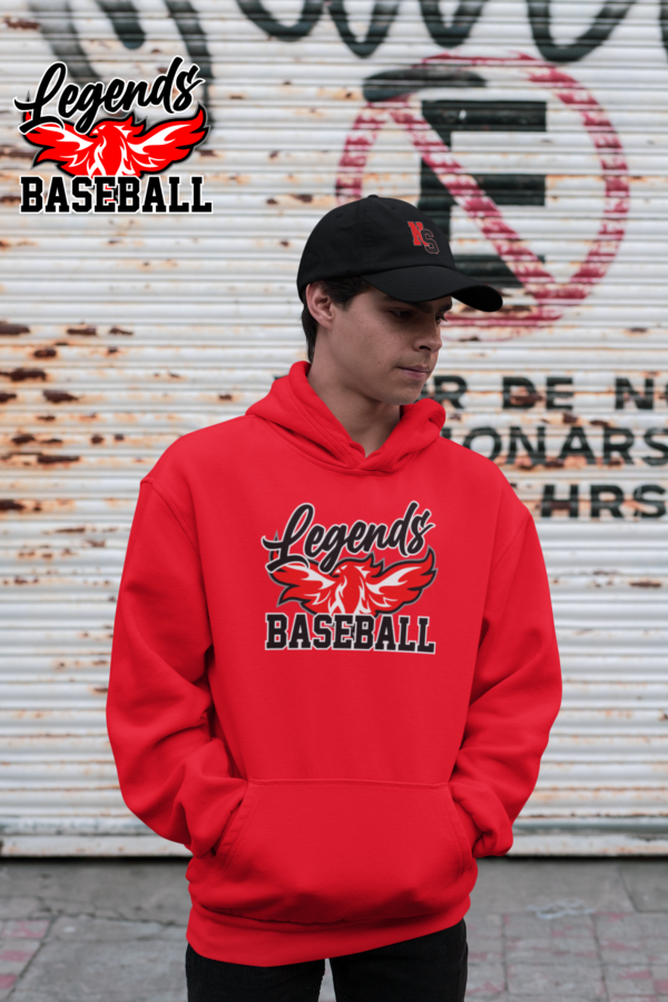 Long Sleeve Hoodie Legends Baseball Phoenix Rising  50/50