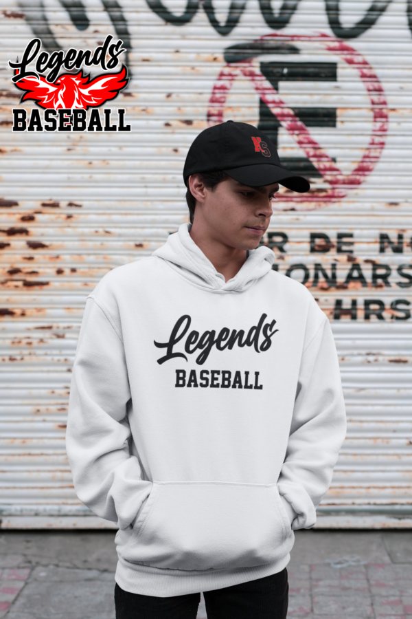 Long Sleeve Hoodie Legends Baseball  50/50 - Image 3