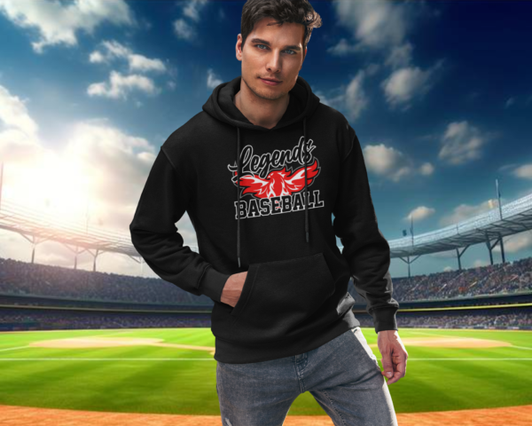Long Sleeve Hoodie Legends Baseball Phoenix Rising XT DRY - Image 3