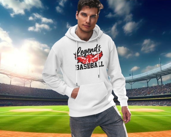 Long Sleeve Hoodie Legends Baseball Phoenix Rising XT DRY - Image 2
