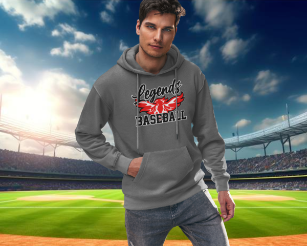 Long Sleeve Hoodie Legends Baseball Phoenix Rising XT DRY - Image 4