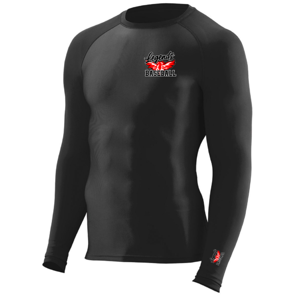 Legends Baseball Phoenix Rising Long Sleeve Compression Shirt - Image 2