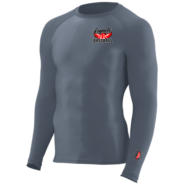 Legends Baseball Phoenix Rising Long Sleeve Compression Shirt - Image 3